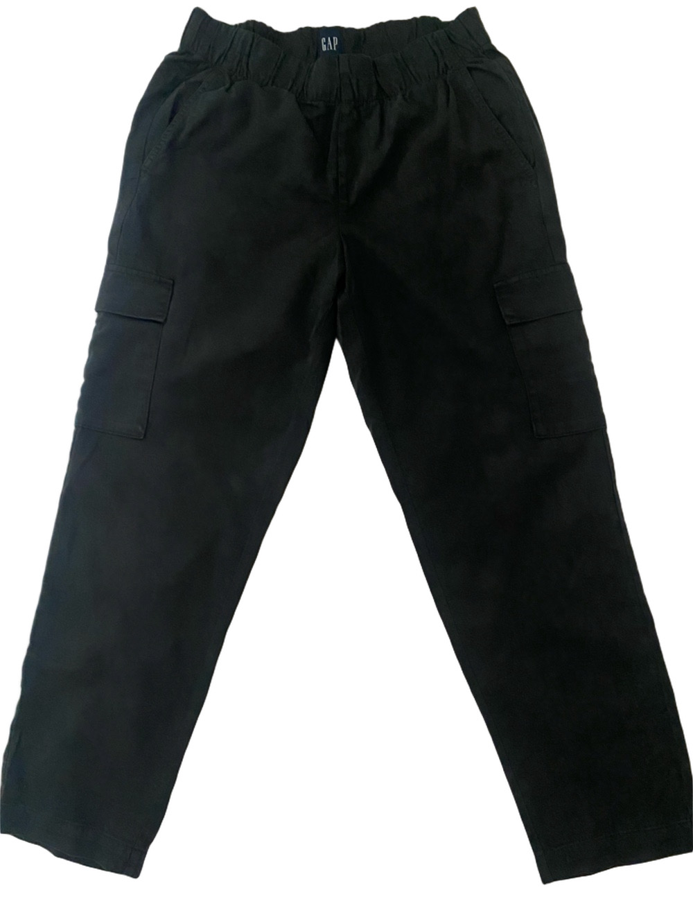 GAP BlackWomen’s Cargo Pants with Elastic Waist , Size M